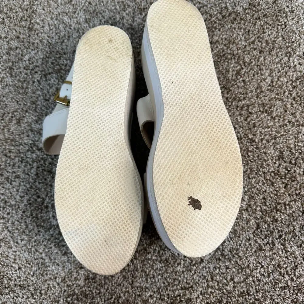 CARVELA KURT GEIGER Women's Krown Flatform Sandals Size 40/US 9 In White